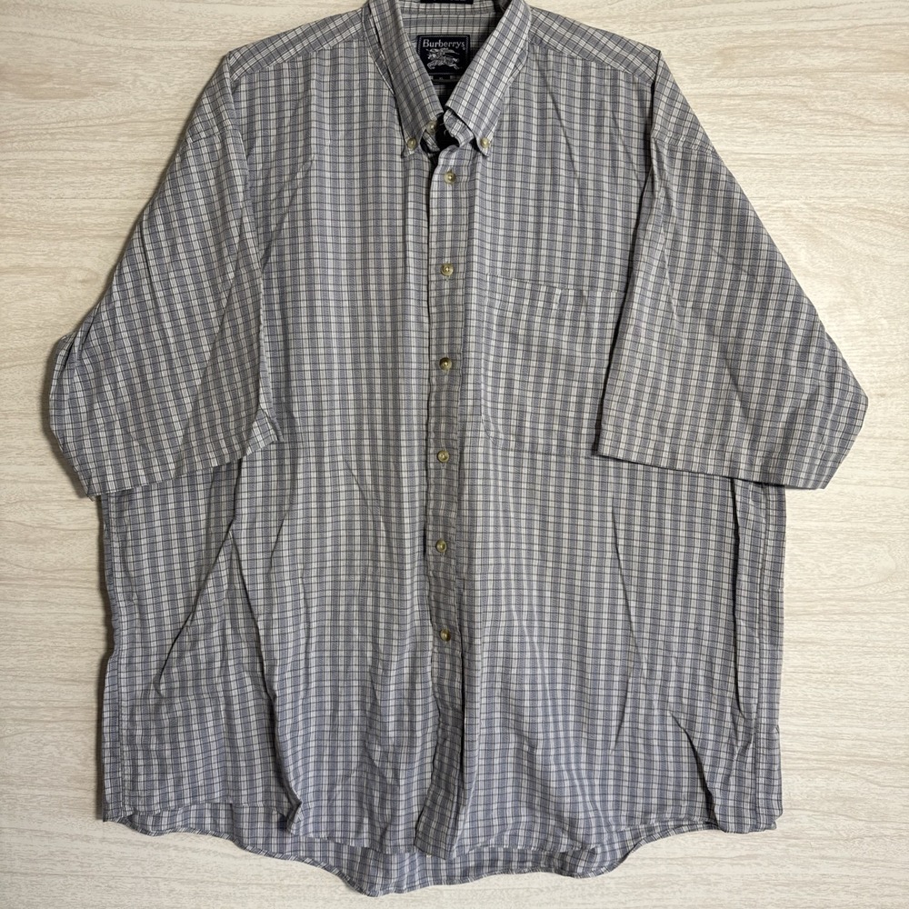 vintage Burberrys plaid checkered shirt made from 100% cotton Sz XL